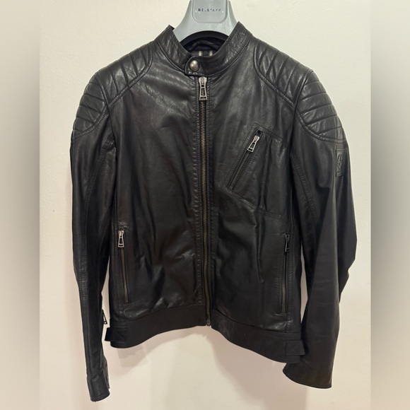 Belstaff Men's Signature Hand Waxed Sandway Leather Jacket Black EU 48 US 38 - Picture 3 of 17